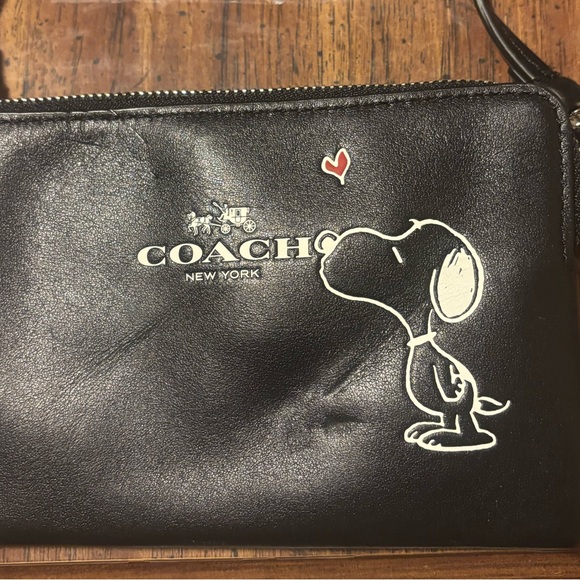 Coach Black Snoopy Clutch - Picture 10 of 12